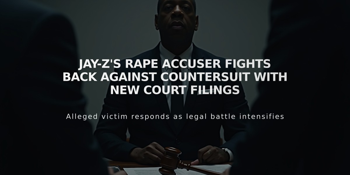 Jay-Z's Rape Accuser Fights Back Against Countersuit With New Court Filings