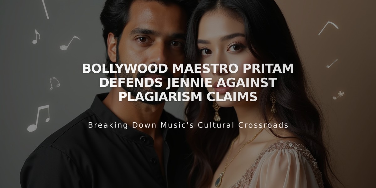 Bollywood Maestro Pritam Defends Jennie Against Plagiarism Claims