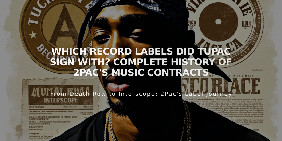 Which Record Labels Did Tupac Sign With? Complete History of 2Pac's Music Contracts