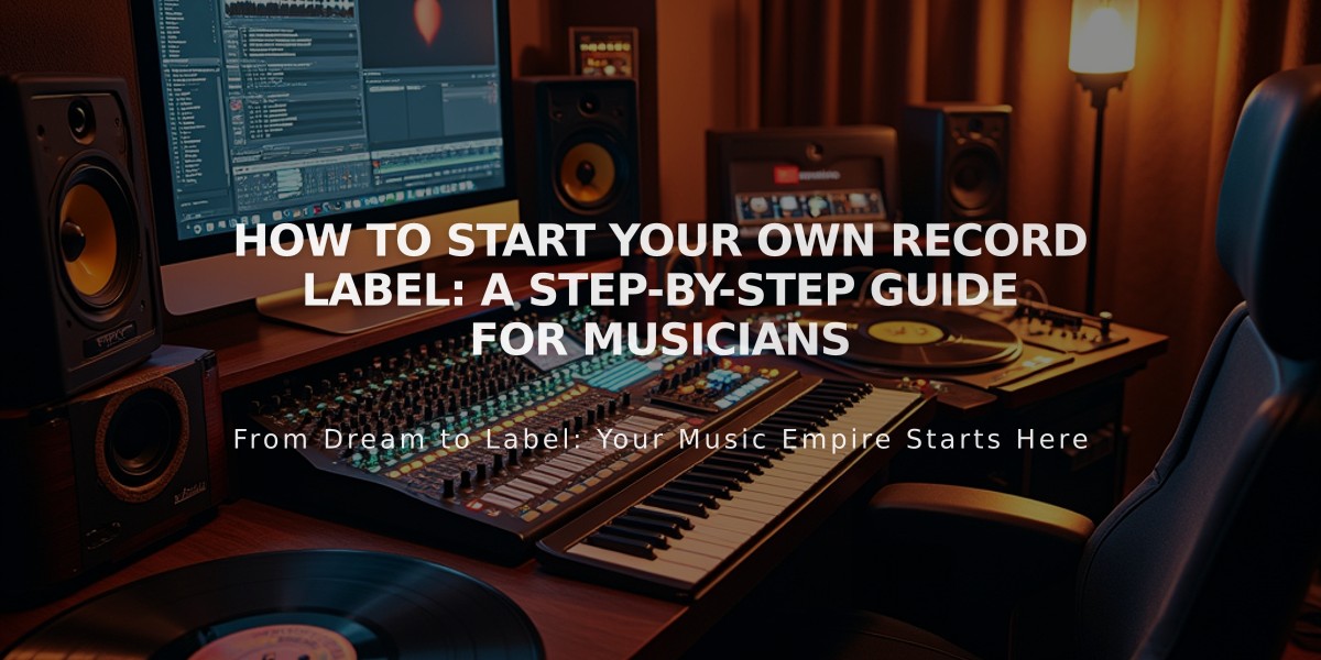 How to Start Your Own Record Label: A Step-by-Step Guide for Musicians