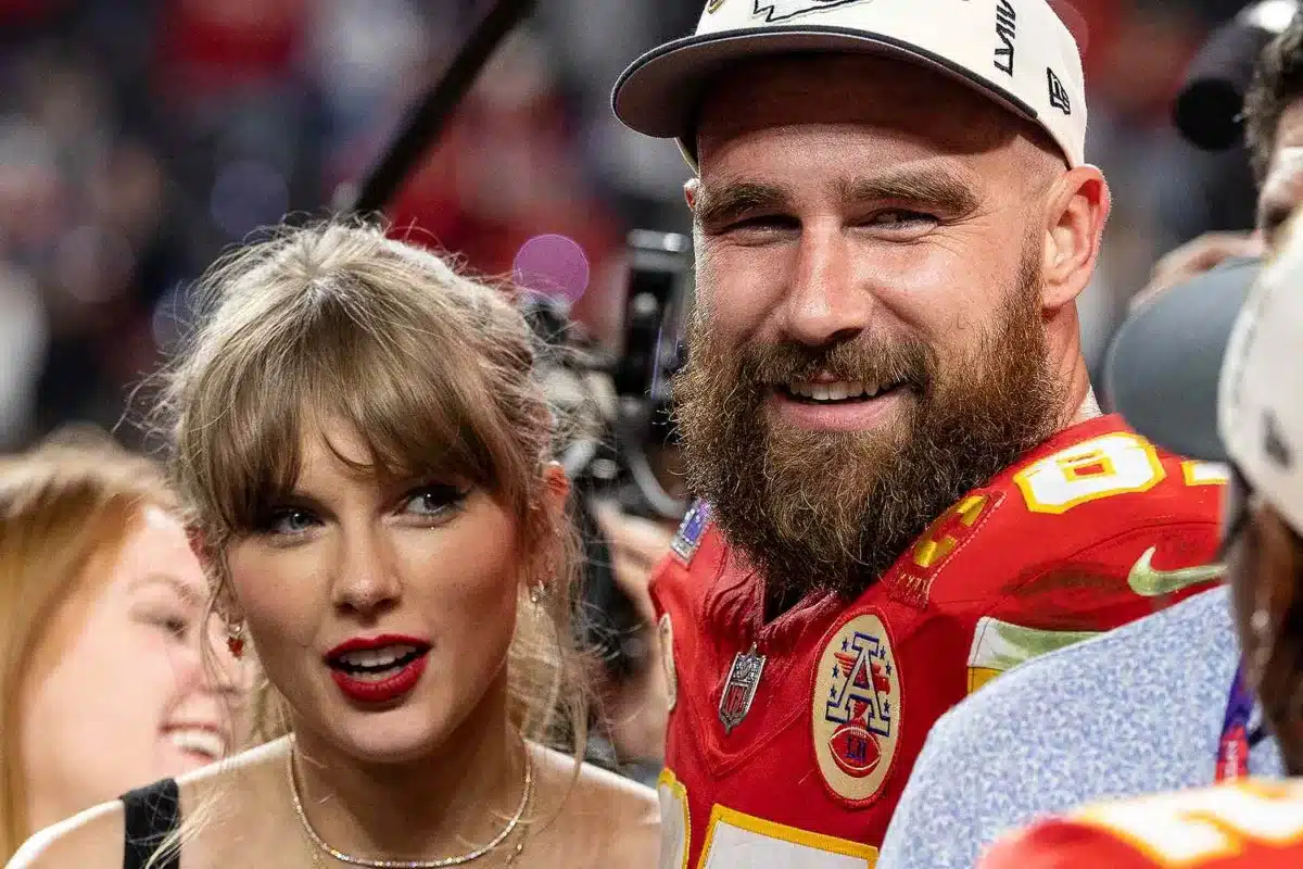 Taylor Swift celebrates Super Bowl with Kelce