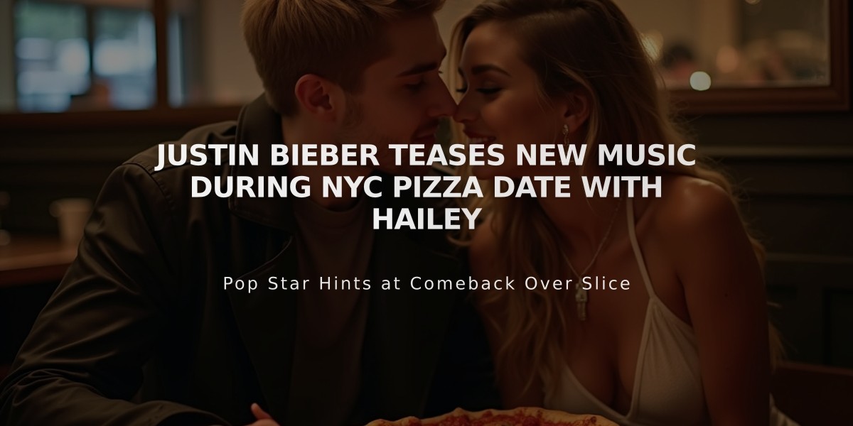 Justin Bieber Teases New Music During NYC Pizza Date with Hailey