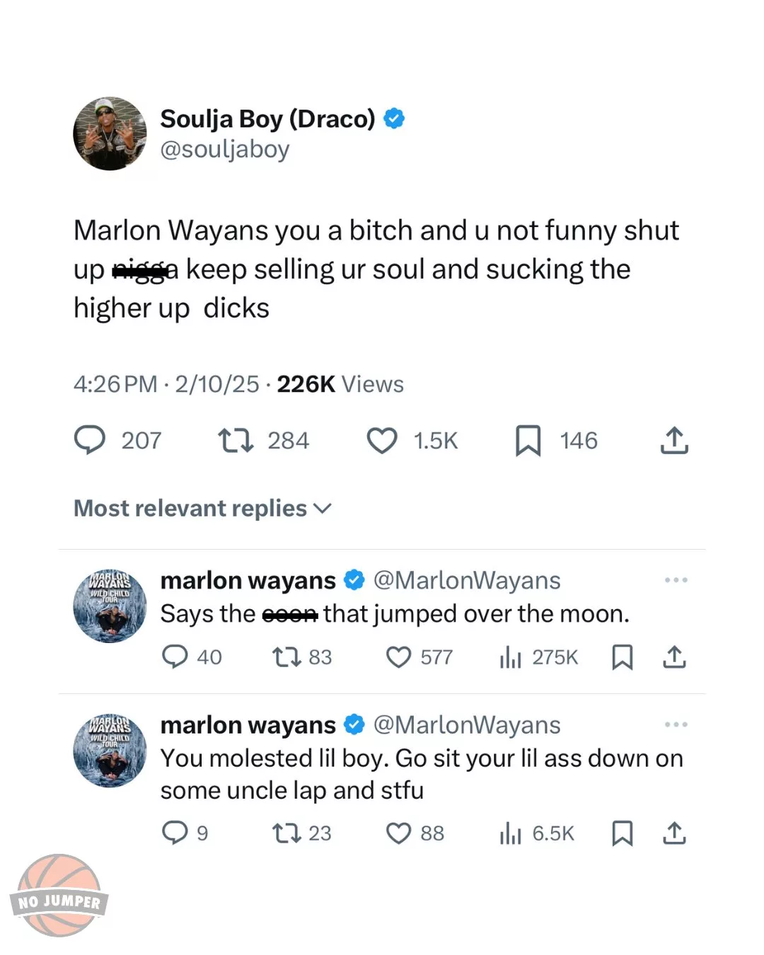 Marlon Wayans and Soulja Boy feuding